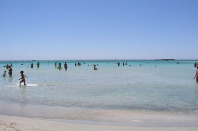 Elafonissi beach in Crete